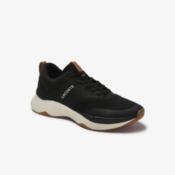 Lacoste Court-Drive Plus Colourblock Textile Sneakers Pánské - Tenisky Černé / Bílé | CZ-f0YNJs